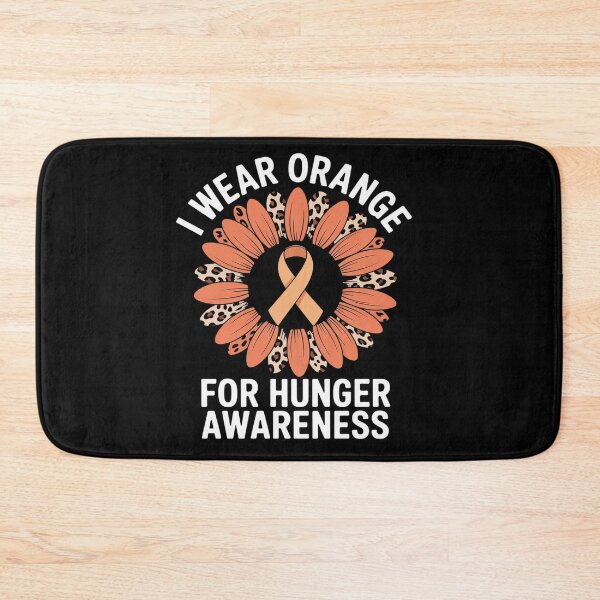 Item preview, I Wear Orange For Hunger Awareness Sunflower Orange Ribbon designed and sold by BlassmausArt.