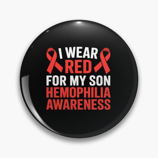 Item preview, I Wear Red For My Son Hemophilia Warrior Supporter designed and sold by BlassmausArt.