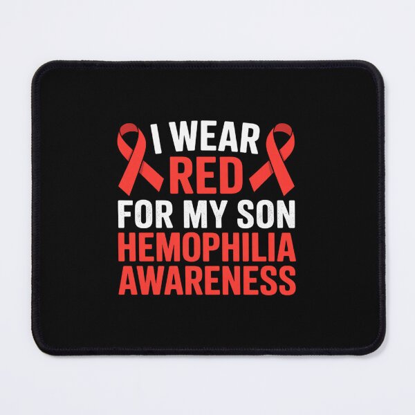 Item preview, I Wear Red For My Son Hemophilia Warrior Supporter designed and sold by BlassmausArt.