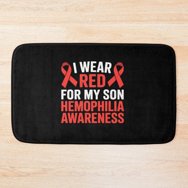 Item preview, I Wear Red For My Son Hemophilia Warrior Supporter designed and sold by BlassmausArt.
