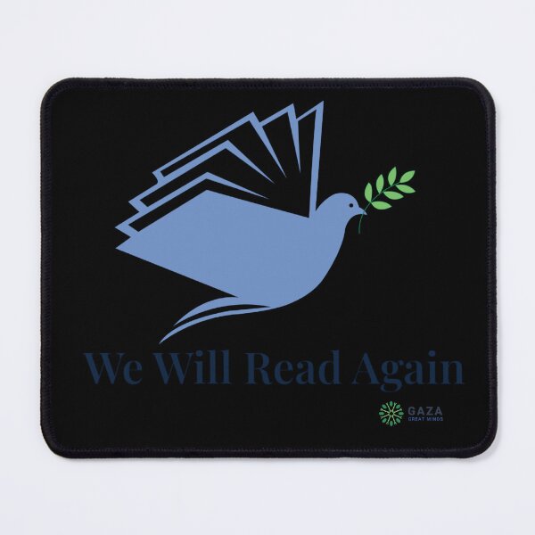 Item preview, Dove Book Peace, We Will Read Again, Light Blue - Gaza Great Minds Logo, LR designed and sold by Gaza Great Minds .
