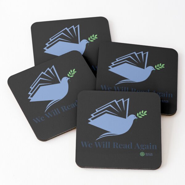 Item preview, Dove Book Peace, We Will Read Again, Light Blue - Gaza Great Minds Logo, LR designed and sold by Gaza Great Minds .