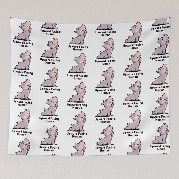 Item preview, Funny Hippo Yoga funny Upward Facing Hippo designed and sold by QuiteOrbit.