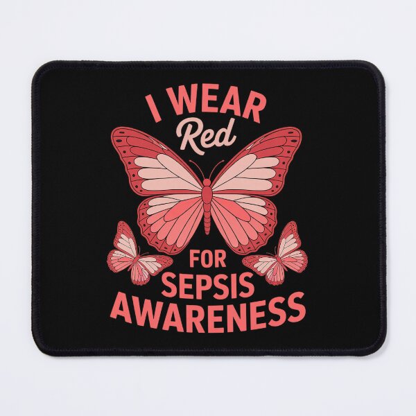 Item preview, I Wear Red For Sepsis Awareness Sepsis Survivor designed and sold by BlassmausArt.