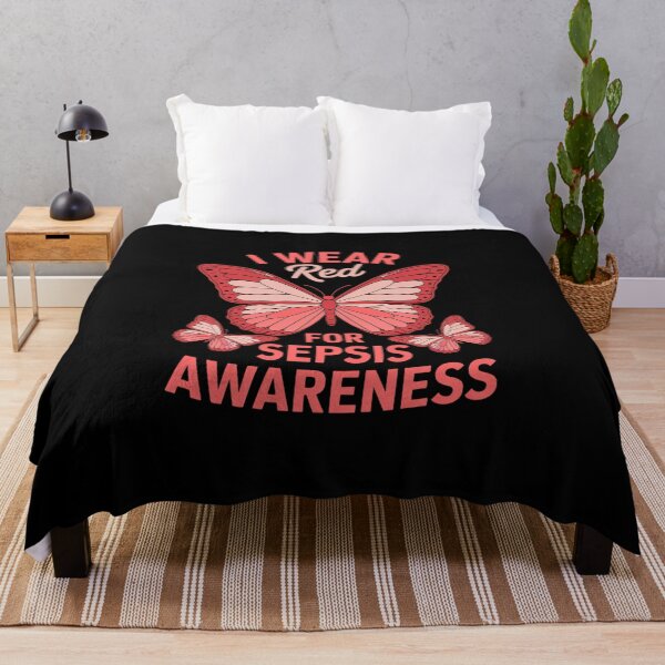 Item preview, I Wear Red For Sepsis Awareness Sepsis Survivor designed and sold by BlassmausArt.