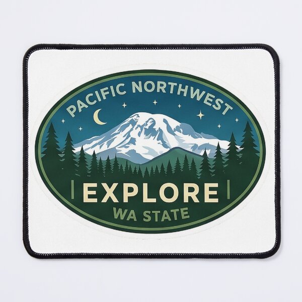 Item preview, PNW Explore WA State Mt. Rainier designed and sold by trekexplorers.