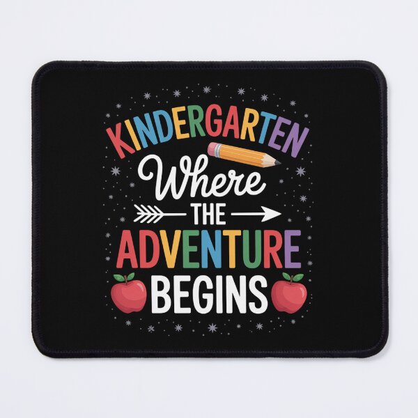 Item preview, Kindergarten Where The Adventure Begins Children's Teacher designed and sold by BlassmausArt.