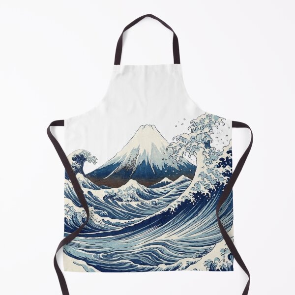 Item preview, Mount Fuji & Great Wave Japanese Ukiyo-e Style Art Print designed and sold by vekotpu.