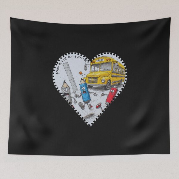 Item preview, Schools Out for Summer Run For Your Life Heart designed and sold by dcohea.