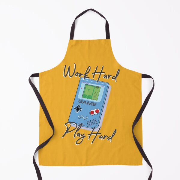 Item preview, Work Hard Play Hard Retro Handheld Gamer Quote designed and sold by MrGlayga.