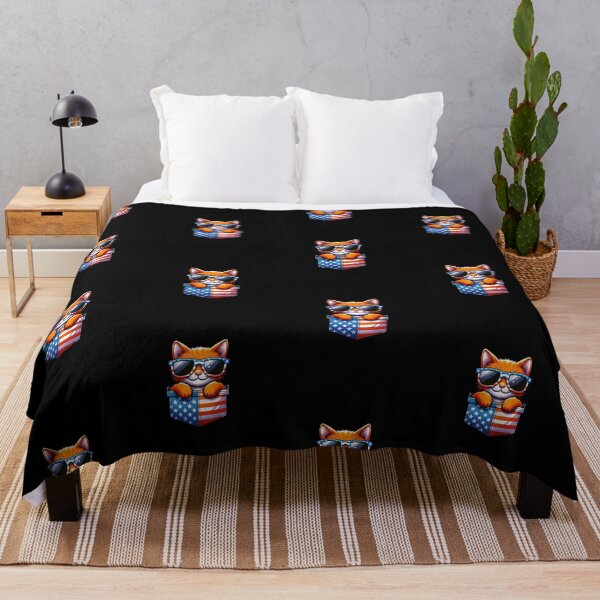 Item preview, Funny Orange Cat 4th July USA Flag America Mom Dad Kids designed and sold by rafaeltto.