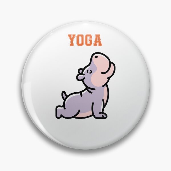 Item preview, Cute Hippopotamus Yoga Funny Animal designed and sold by QuiteOrbit.