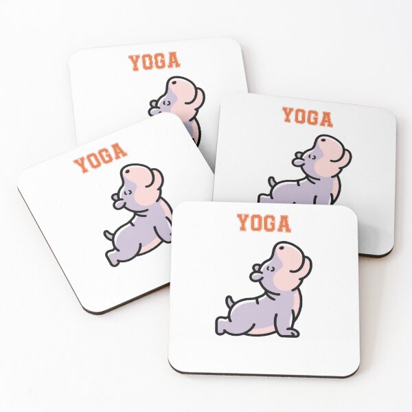 Item preview, Cute Hippopotamus Yoga Funny Animal designed and sold by QuiteOrbit.