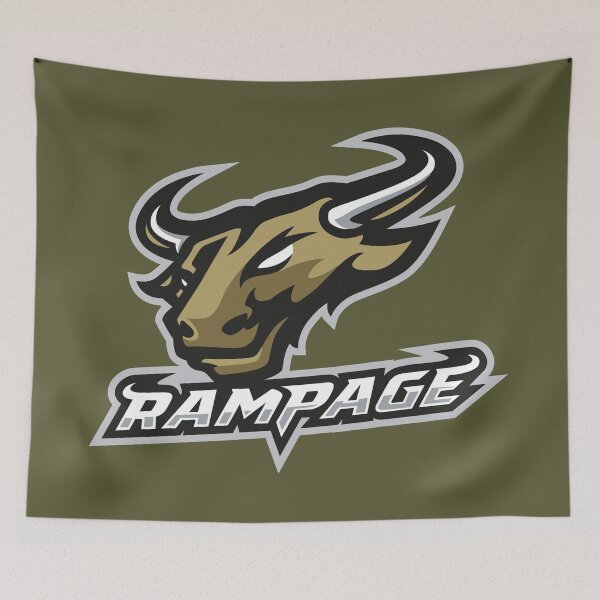 Item preview, Rampage Mascot Logo – Aggressive Esports Gaming Design designed and sold by MerlinWear.
