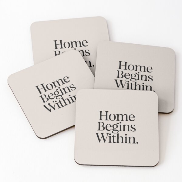 Item preview, Home Begins Within – Minimal Inner Peace & Belonging Quote Design designed and sold by Irene Catchmind.