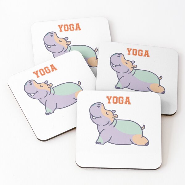 Item preview, Funny Hippo Cute Yoga Humor Design designed and sold by QuiteOrbit.