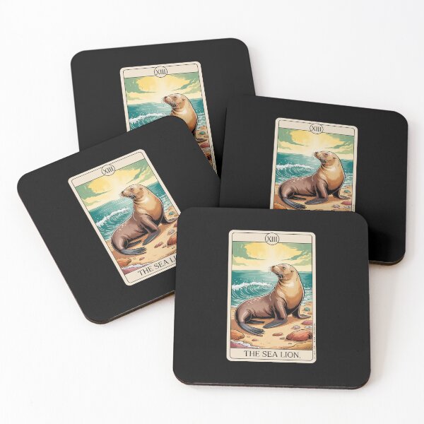 Item preview, The Sea Lion Tarot Card designed and sold by BlassmausArt.