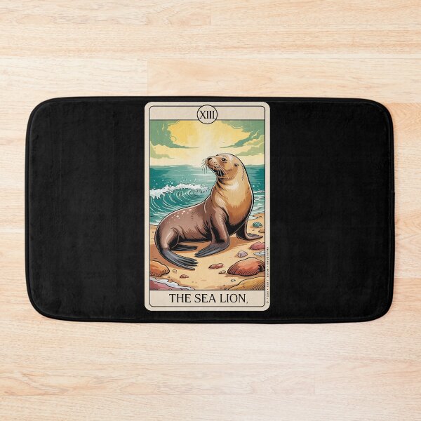 Artikelvorschau, Die Seelöwen-Tarotkarte entworfen und verkauft von BlassmausArt.