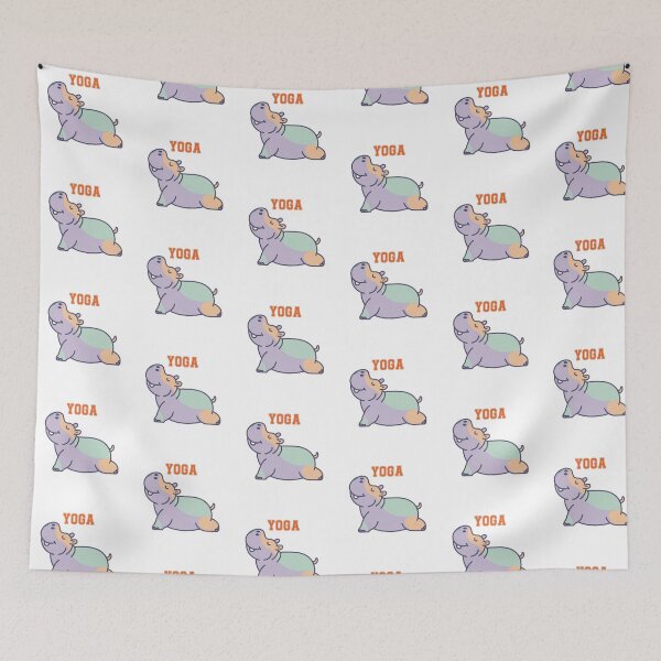 Item preview, Funny Hippo Cute Yoga Humor Design designed and sold by QuiteOrbit.