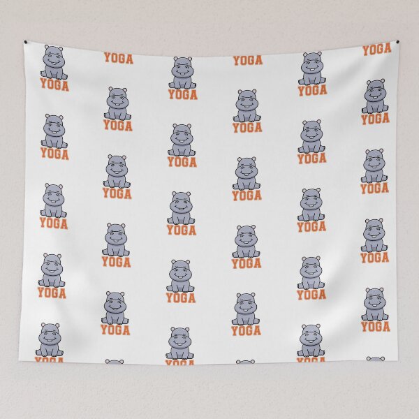 Item preview, Yoga Lover Gift Cute Hippo Meditation designed and sold by QuiteOrbit.