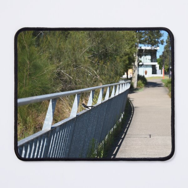 Item preview, Willie Wagtail perched on edge of lake designed and sold by getmybookstore.