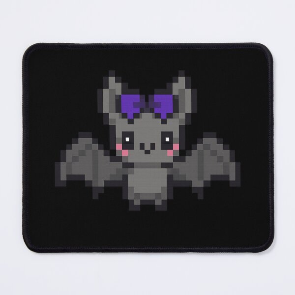 Item preview, Pixelated Kawaii Bat with Purple Headbow designed and sold by Questionable Taste.