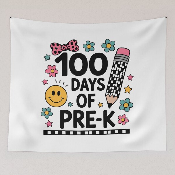 Item preview, Cute 100th Day of School Coquette Bow 100 Days of Pre-k designed and sold by TrinaEspinoza.