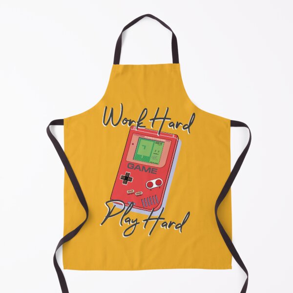 Item preview, Work Hard Play Hard Retro Handheld Gamer Quote designed and sold by MrGlayga.