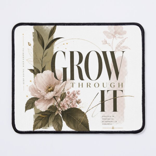 Item preview, Grow Through It – Botanical Floral Art designed and sold by Vals Crafts Creations Studio.