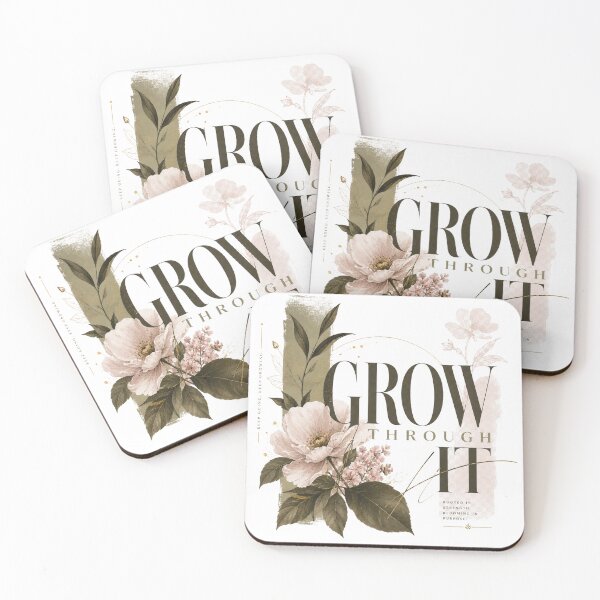 Item preview, Grow Through It – Botanical Floral Art designed and sold by Vals Crafts Creations Studio.