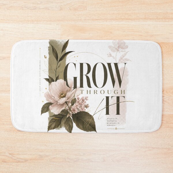 Item preview, Grow Through It – Botanical Floral Art designed and sold by Vals Crafts Creations Studio.