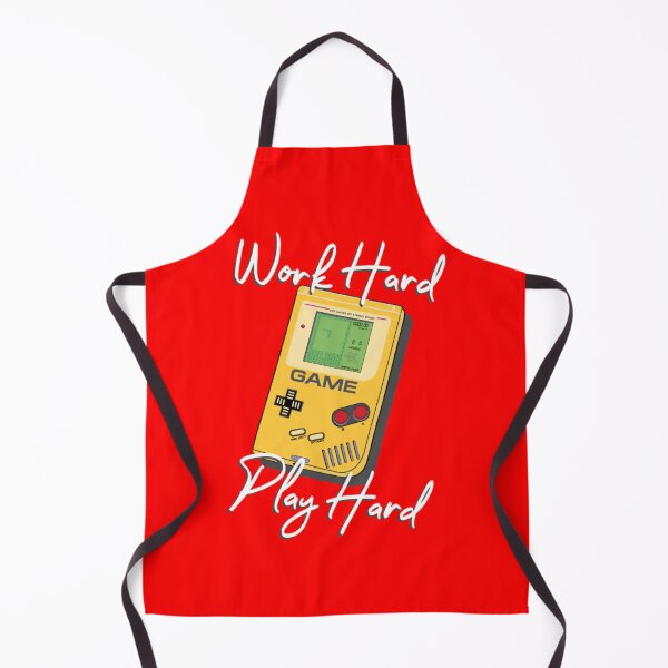 Item preview, Work Hard Play Hard Retro Handheld Gamer Quote designed and sold by MrGlayga.