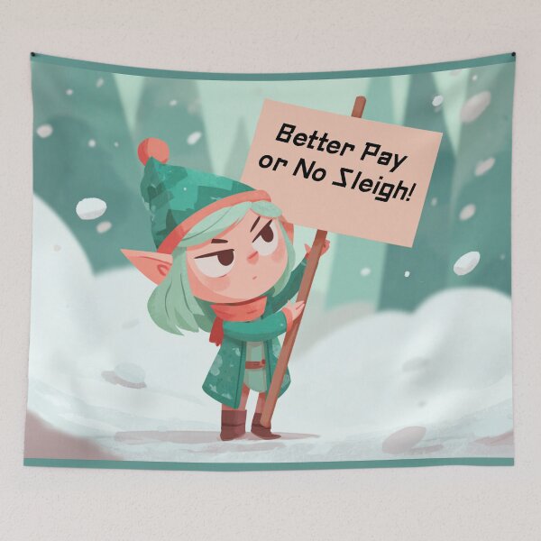 Item preview, Better Pay or No Sleigh! designed and sold by bubblyrainbow.