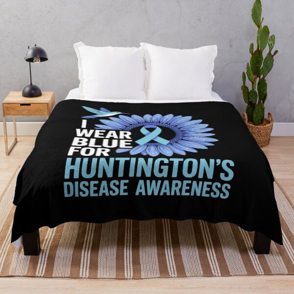 Item preview, I Wear Blue For Huntington's Disease Awareness Sunflower designed and sold by fferomananul.