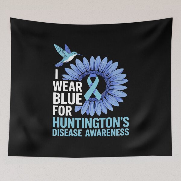 Item preview, I Wear Blue For Huntington's Disease Awareness Sunflower designed and sold by fferomananul.