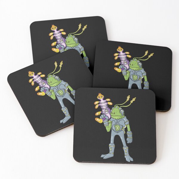 Item preview, Alien Frog Space Warrior designed and sold by ExistenchalClub.