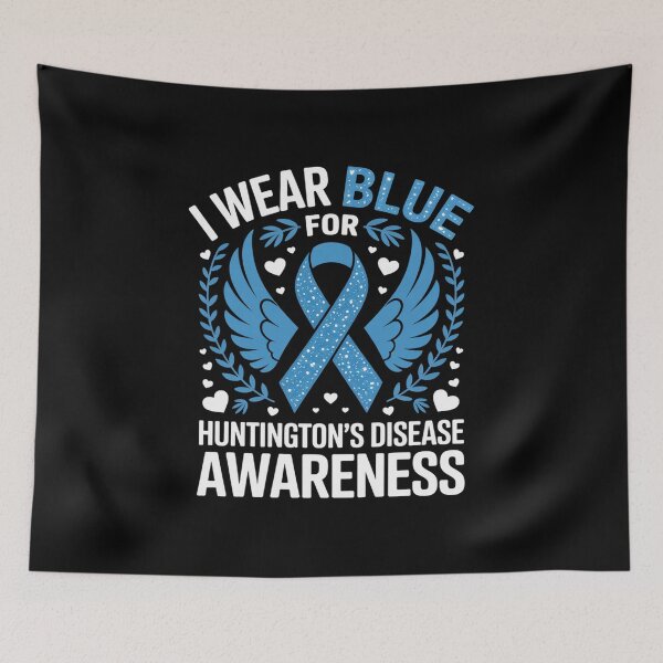 Item preview, I Wear Blue For Huntington's Disease Awareness Support designed and sold by fferomananul.