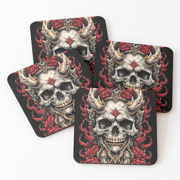 Item preview, red skull designed and sold by aliraweb.