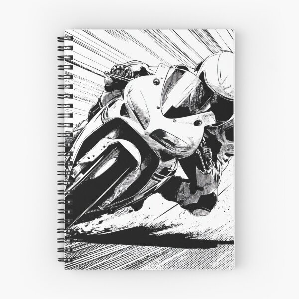 Item preview, Black and white vector motorcycle racer designed and sold by dcrc.