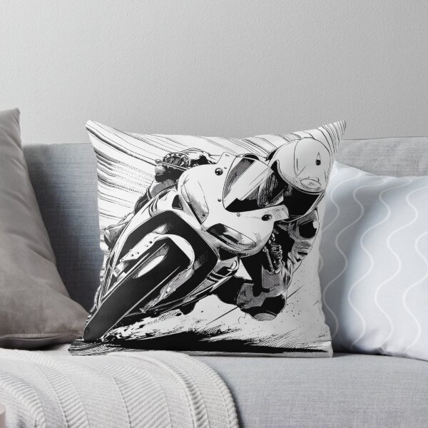 Item preview, Black and white vector motorcycle racer designed and sold by dcrc.