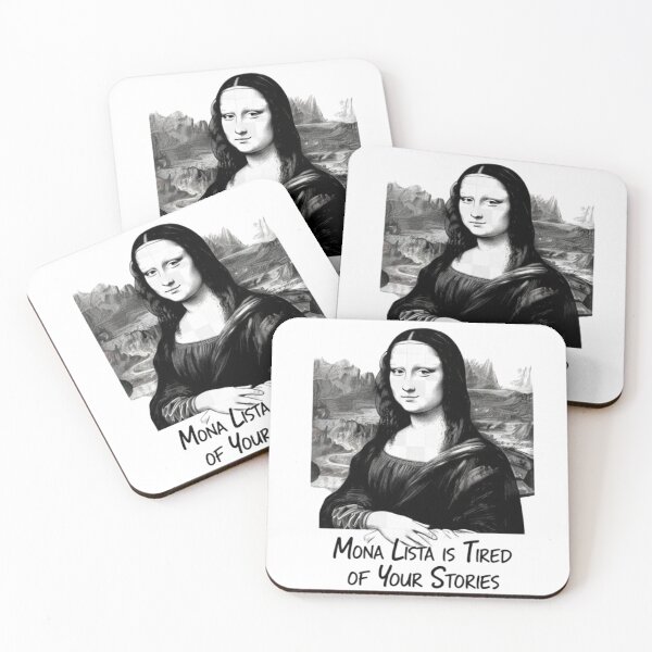 Item preview, Mona Lisa Bored Tired of Your Stories Funny Art designed and sold by SEVEN ART PRODUCT.