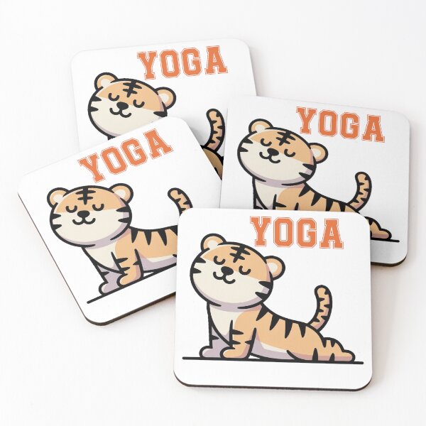 Item preview, Funny Tiger Cute Yoga Humor Design designed and sold by QuiteOrbit.