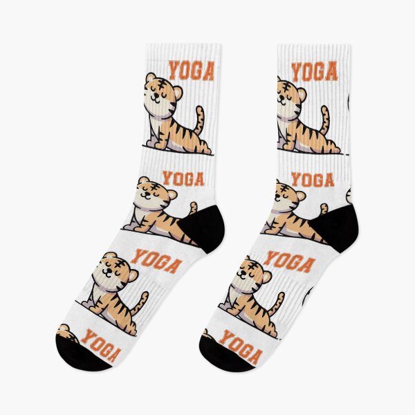 Item preview, Funny Tiger Cute Yoga Humor Design designed and sold by QuiteOrbit.