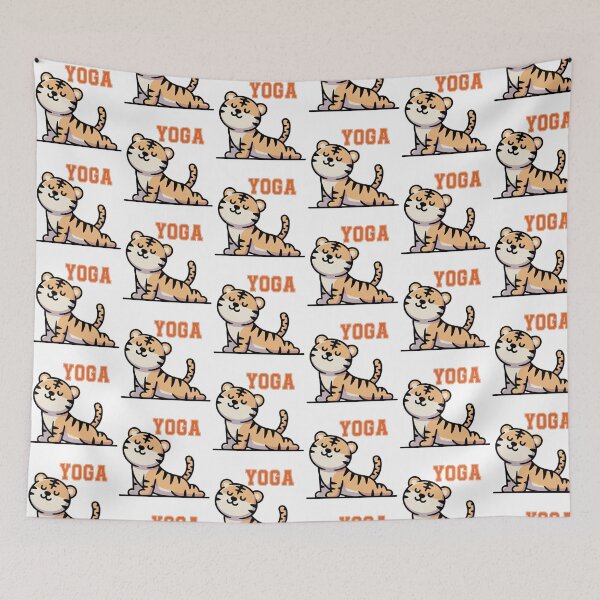 Item preview, Funny Tiger Cute Yoga Humor Design designed and sold by QuiteOrbit.