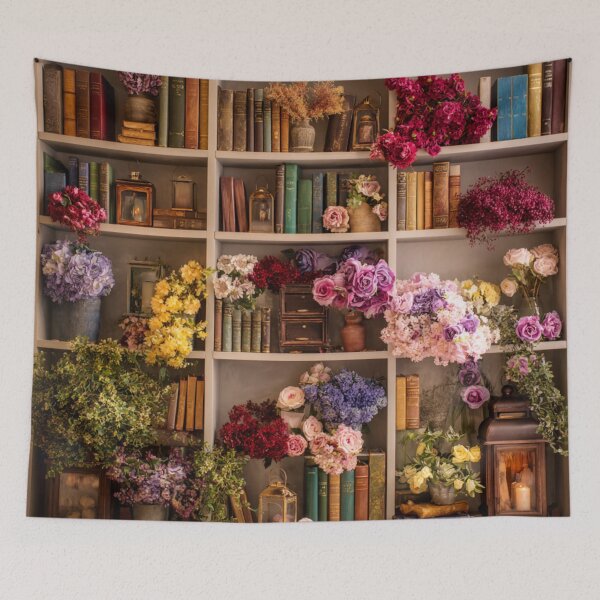 Item preview, Books and Flowers designed and sold by bubblyrainbow.