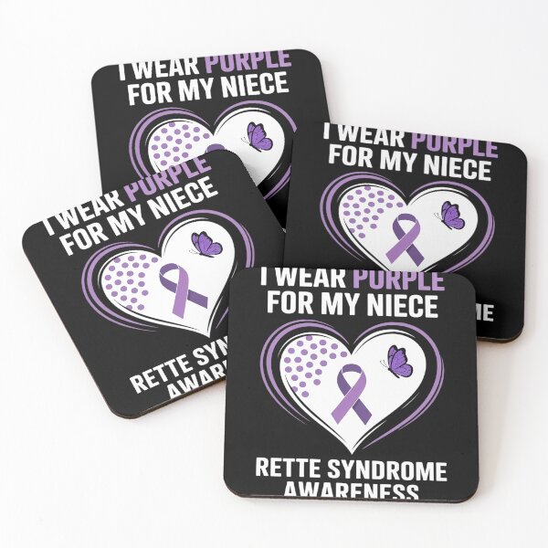 Item preview, I wear PURPLE for my SISTER RETT SYNDROME Awareness designed and sold by fferomananul.