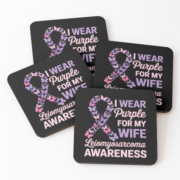 Item preview, I wear Purple for my Wife Leiomyosarcoma Awareness designed and sold by fferomananul.