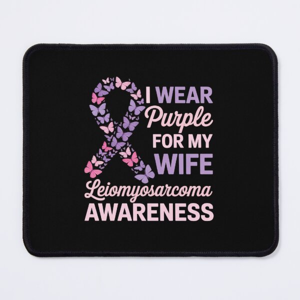 Item preview, I wear Purple for my Wife Leiomyosarcoma Awareness designed and sold by fferomananul.