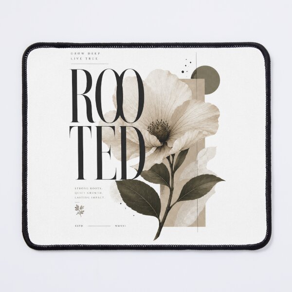 Item preview, Rooted & Grounded – Elegant Floral Artwork designed and sold by Vals Crafts Creations Studio.