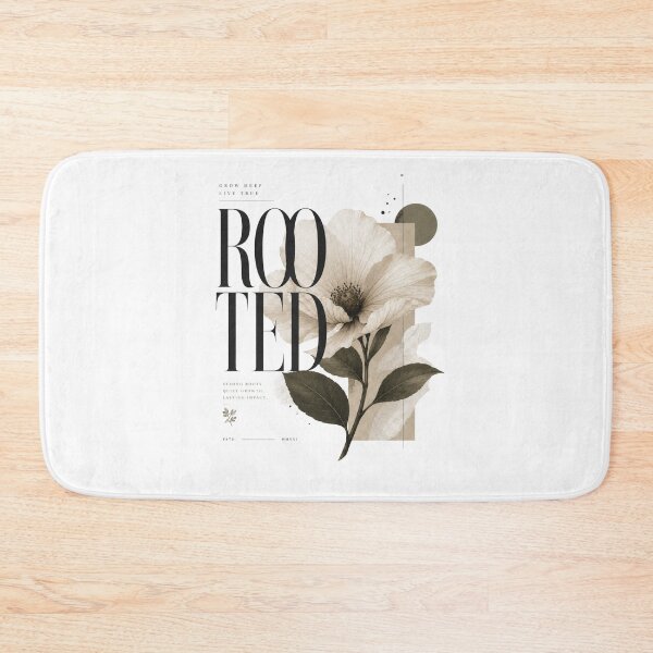 Item preview, Rooted & Grounded – Elegant Floral Artwork designed and sold by Vals Crafts Creations Studio.